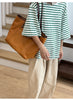 Full Grain Leather Tote Bag Office Shoulder