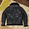 Shearling Jacket Leather Aviator Jacket for Men