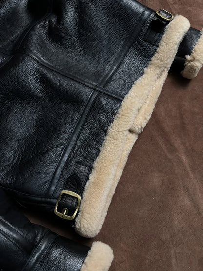 Men’s Shearling Aviator Leather Jacket