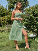 cami maxi dress with slit hem