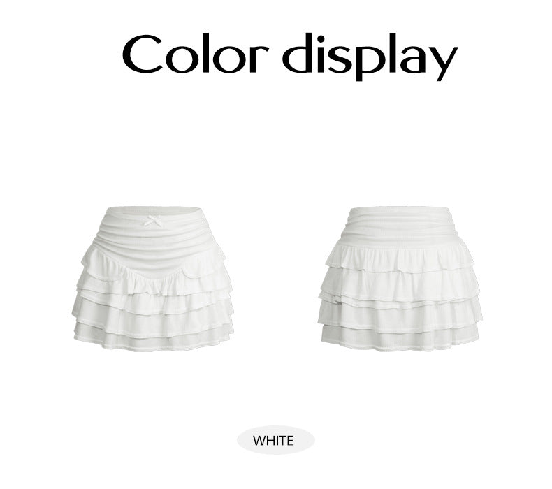 Low Waist Flared Midi Skirt