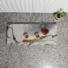 Elephant White Marble Tea Tray Luxury Stone Brewing Board