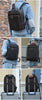Men’s Leather Backpack with Trolley Sleeve 15.6-Inch Laptop