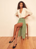 petite bohemian split leg skirt