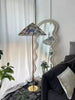 Danish Wabi-Sabi Rattan Floor Lamp Retro Hat Style Standing Light