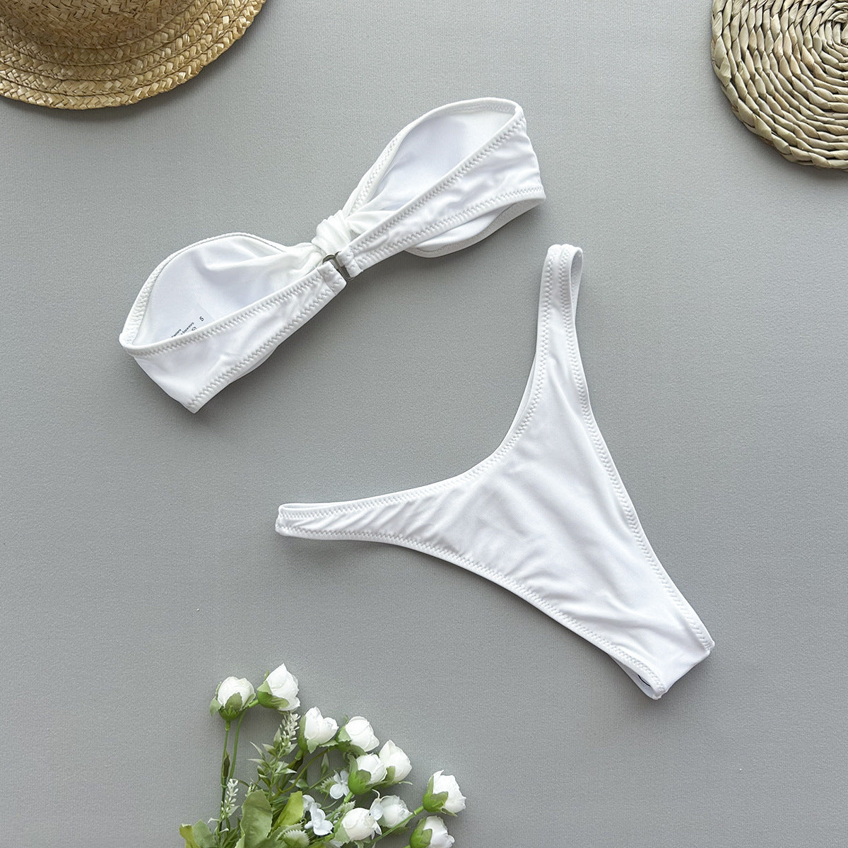 Strapless Bandeau Bikini Set