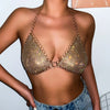 Gold Chainmail Festival Bra & Skirt Set