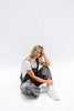 Distressed Denim Overall Dress Wide Leg Jumpsuit