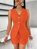 Sleeveless Vest And Shorts Women