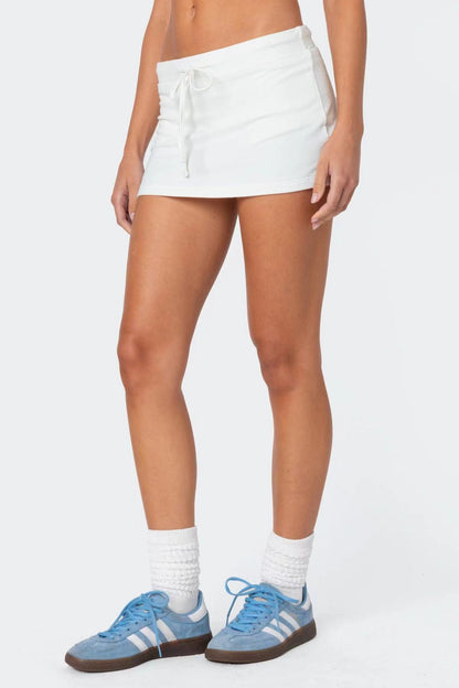 Waist Tie Beach Mini Skirt Summers