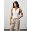 Women Causal Work Vest Blazer