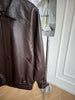 Oversized Black Leather Bomber Jacket Women