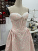 pink corset midi dress seaside vacation sleeveless flowy summer fit