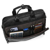 Genuine Leather Carry-On Office Bag with Trolley Strap