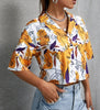 womens drop shoulder short sleeve shirts