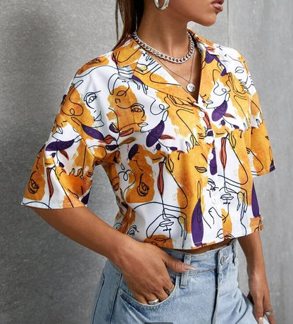 womens drop shoulder short sleeve shirts