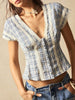 Short Sleeve Lace top