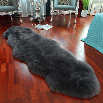 Genuine Sheepskin Throw for Sofa, Bedside and Living Room Decor 5