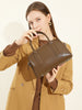 Genuine Leather Shoulder Bag for Women With Top Handle