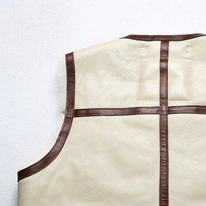 Men’s Real Shearling Vest with Merino Sheepskin Interior