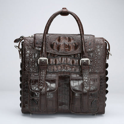 Men’s Crocodile Leather Business Briefcase Bag