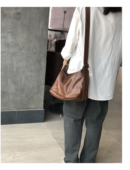 Women Leather Messenger Bag Office Crossbody Purse