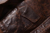 Mens Distressed Oil Wax Cowhide Leather Jacket