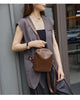 Women Mini Leather Backpack Purse Bag