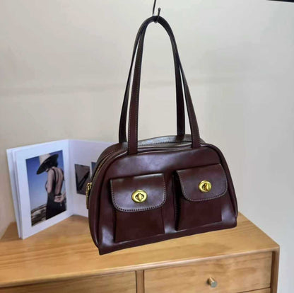 Genuine Leather Women’s Shoulder Armpit Purse