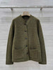 Women Genuine Cashmere Button Jacket Cardigan Coat