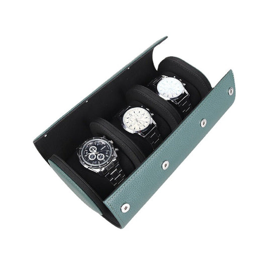 leather watch case travel roll organizer box