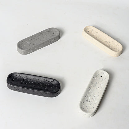 Incense Stick Holder in Textured Cement for Minimalist Home Decor