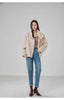 Short Mink Fur Coat Women Double Breasted Winter Jacket