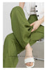 Wide leg linen pants with natural summer drape