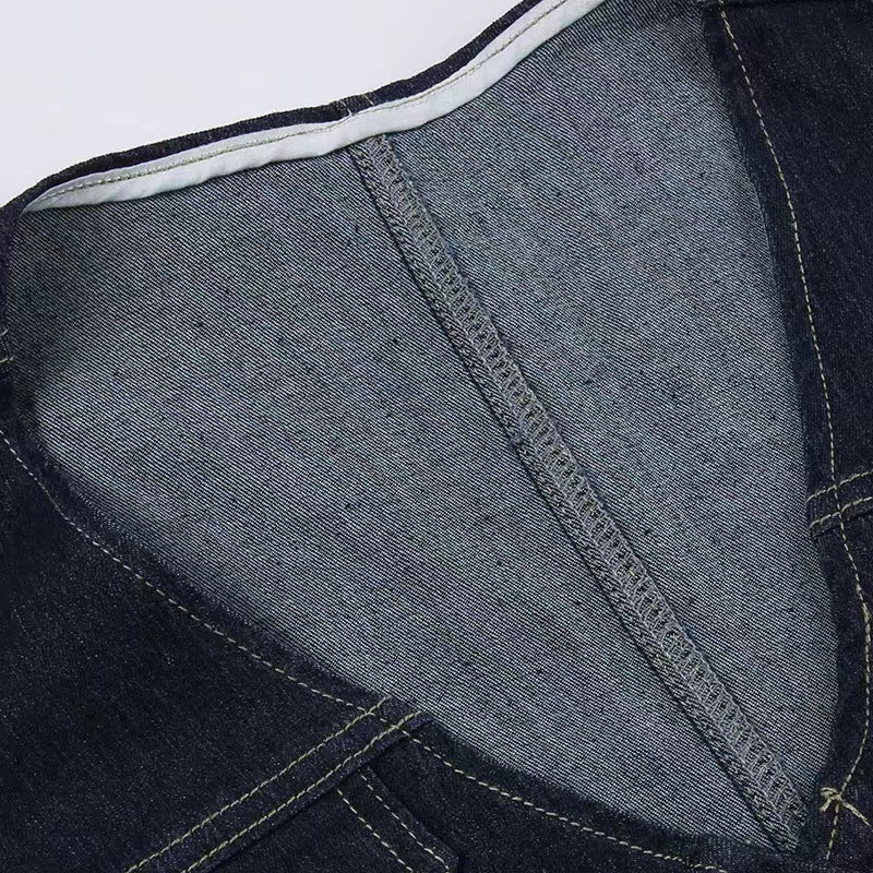 V Neck Denim Vest For Ladies