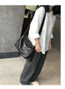 Women Leather Messenger Bag Office Crossbody Purse