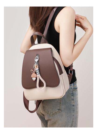 Small Leather Designer Backpack Purse for Women