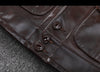 Men’s Genuine Leather Aviator Jacket Wax Finish Flight Style