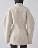 Women Thick Woolen Coat with Semi-High Collar