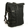 Vintage Canvas Rucksack with Olive Roll Top and Buckle Strap 3