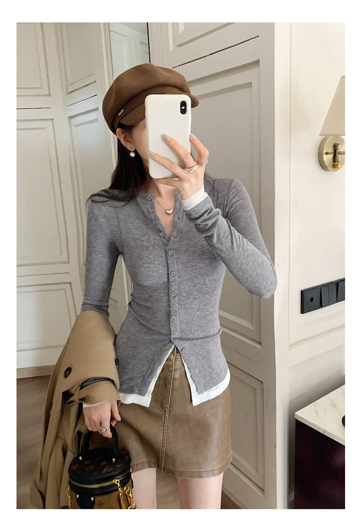 Long Sleeves Slim Fit Women Summer Top