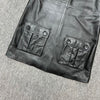 Women Leather Mini Dress A-Line Pocket Dress