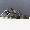 Punk studded wide leather belt with rivets