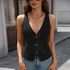Causal Women's Denim Sleeveless Top
