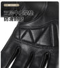 Men’s Black Leather Gloves for Driving, Motorcycle Riding and Touchscreen Use