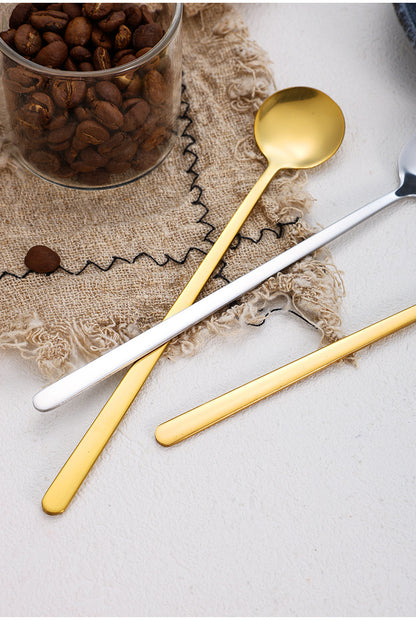 Stainless Steel Round Spoon Coffee Stirring