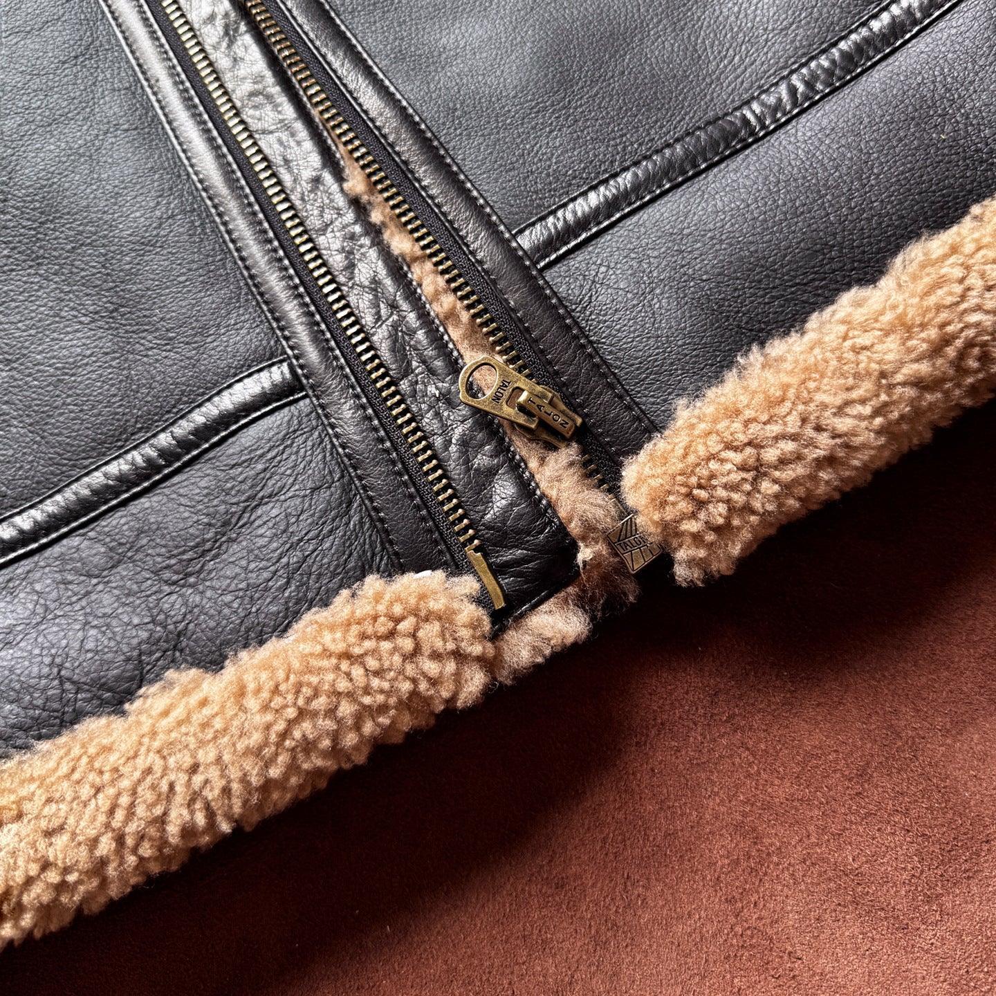 Men Real Shearling Jacket Winter Coat for Men