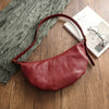Women’s Genuine Leather Shoulder Croissant Purse