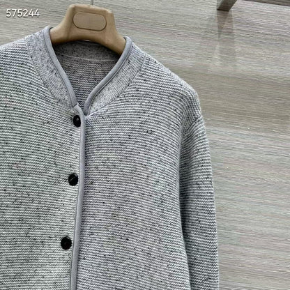 Women Genuine Cashmere Button Jacket Cardigan Coat