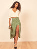 petite bohemian split leg skirt